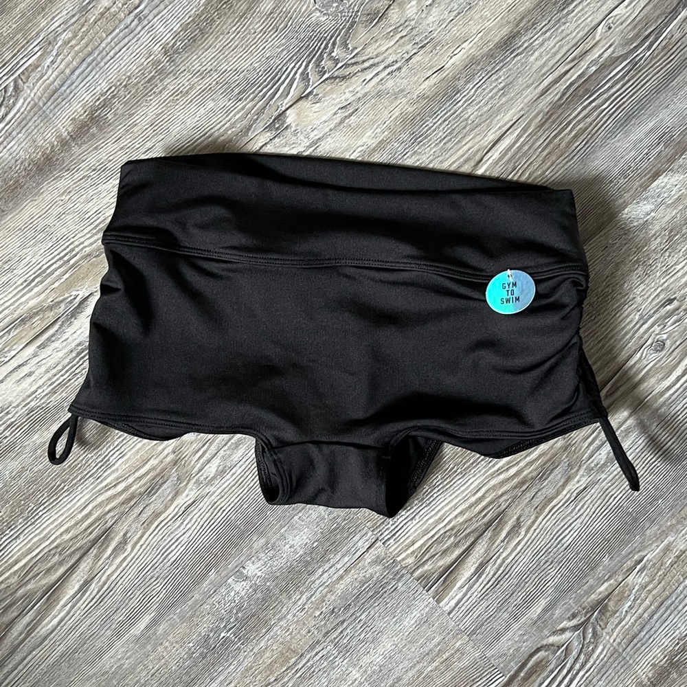 Victorias Secret Pink Sport “Gym to Swim” bottoms. Black, size Small
